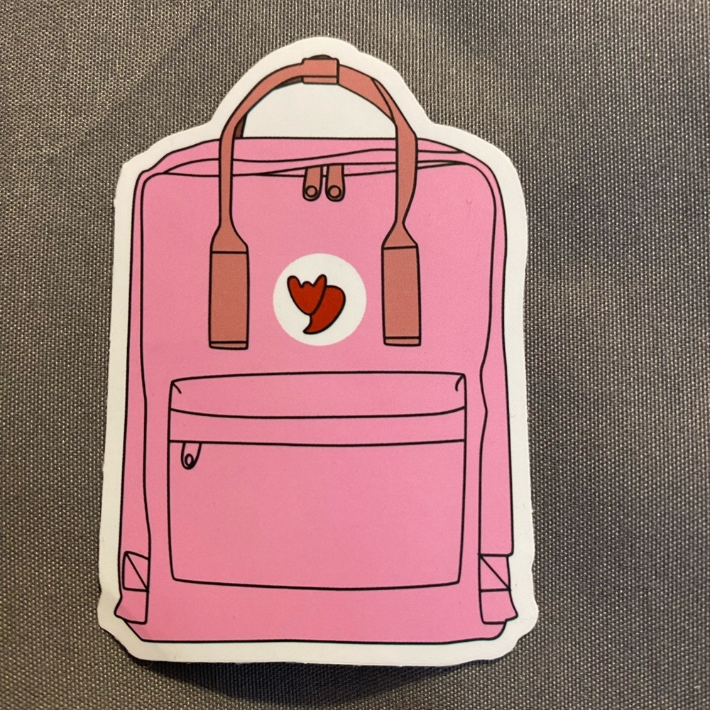 🌈20/$12🌈 Pink Backpack Sticker